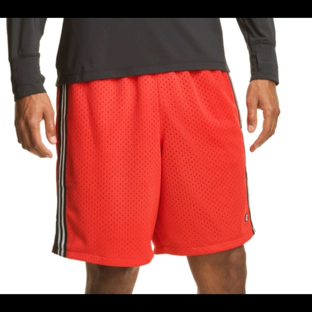 Champion Men’s 9 Inch Inseam Rec Basketball Athletic Mesh Shorts. Sizes M-L-XL.